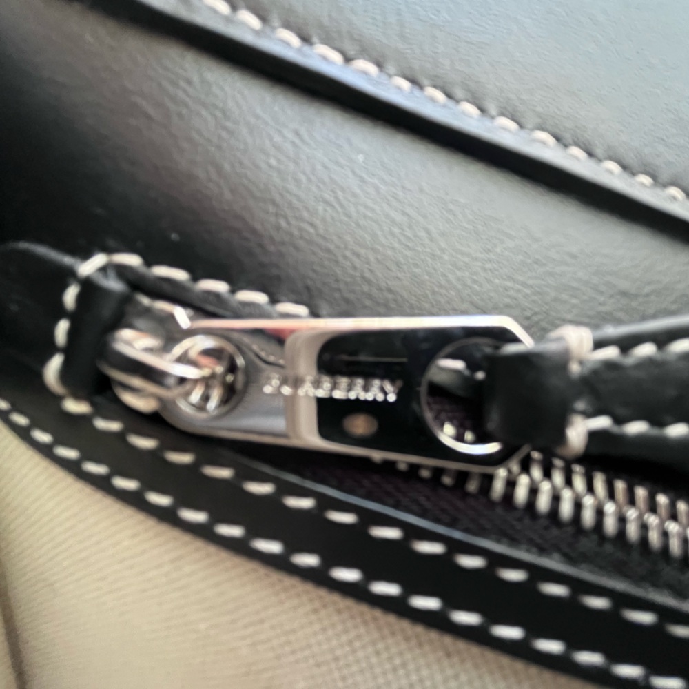 BURBERRY Check Jacquard Pocket Bag - Picture 16 of 17